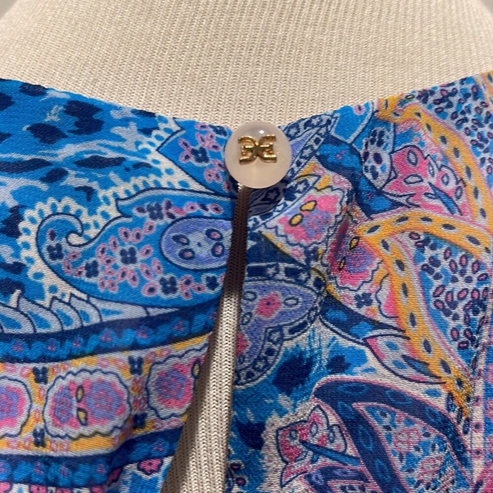 Sam Edelman NWT Summer Paisley Ruffled MIDI Dress, lined and gorgeous. - Picture 14 of 16